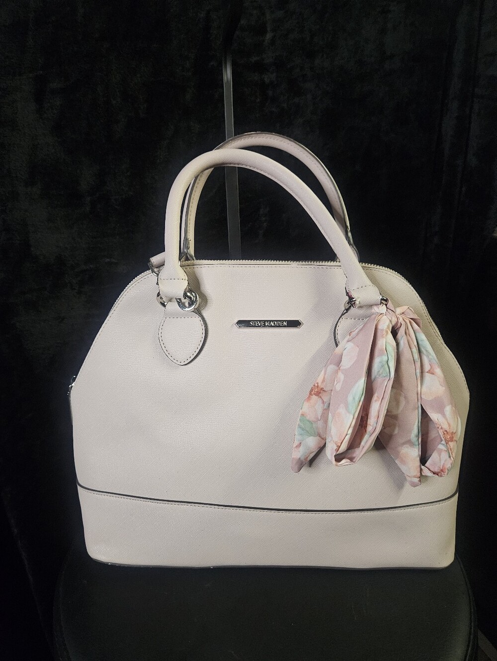 Steve Madden Relli/Brelli Dome Satchel with Floral Scarf